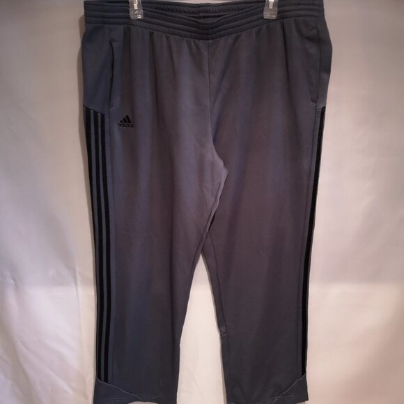 Adidas Climawarm Men's Size 3XL Loose Fit Fleece Lined Grey Track Pants - Picture 1 of 12